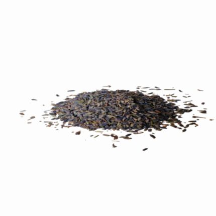 Purplish-grey dried lavender buds for a wellness lifestyle, used in traditional Bavarian aromatherapy practices.