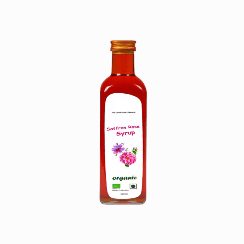 Saffron rose syrup